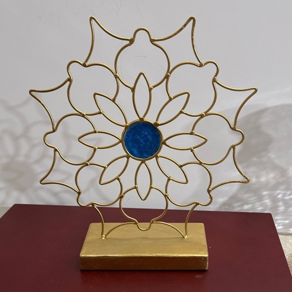 Other - Gold and Blue Decorative Art Piece